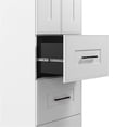 thumbnail image 2 of Pemberly Row Contemporary 25"W Closet Organizer with Drawers in White, 2 of 8