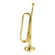 thumbnail image 1 of Corneta de caballería,Corneta Trompeta Cuerno de caballería Instrumento de latón,Trompeta de estudiante de latón con boquilla 7C,Instrumento de viento metal para bandas Principiante, 1 of 9