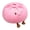 Pink, variant on Cute Bun-Shaped Throw Pillow Orange Cotton 11 Inch Decorative Cushion For Bedroom Sofa 1 Pack