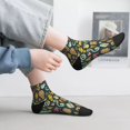 thumbnail image 5 of Goofa Colorful Hippie Pattern Non Slip Socks with Grips for Elderly, Crew Socks Yoga Hospital Socks Cushioned Sole Gripper Socks for Men Women, 5 of 5