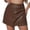 Coffee*, variant on RUTAYY Women's Skirt Skorts High Waisted Bodycon Irregular Skort Solid Color Soft Comfortable Classic Trendy Mini Skirt