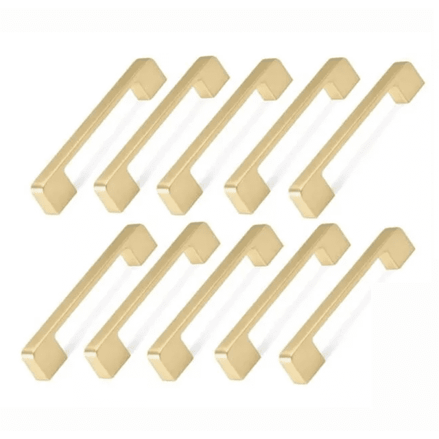 Tiradores Para Cocina Cajones Armarios 12.8 cm 10 Piezas, Dorado