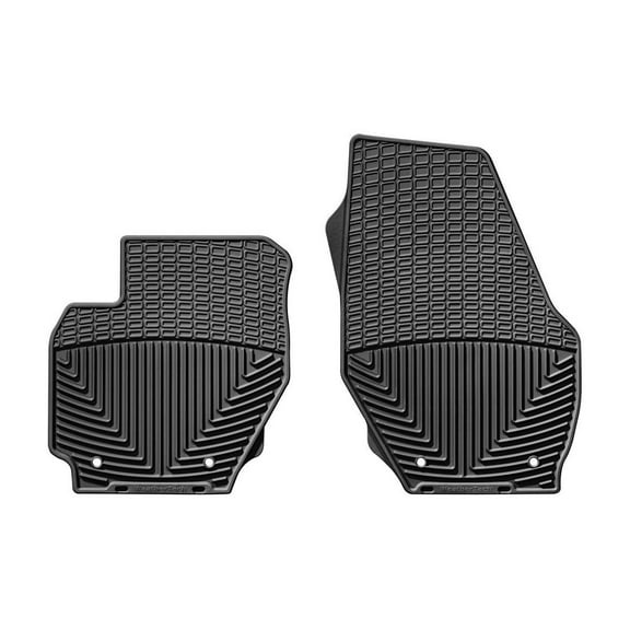 WeatherTech All-Weather Floor Mats compatible with Volvo XC70, S60, S60 Cross Country, V60 Cross Country, V70, S80 - 1st Row (Driver & Passenger), Black