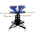 thumbnail image 1 of INTBUYING 6 Color 6 Station Screen Printing Machine Shirt Press Adjustable Screen Printer, 1 of 6