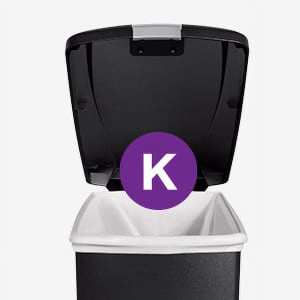 simplehuman Kitchen Trash Can, 10.6 Gallon Plastic Step Bin with