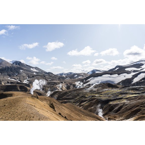 36x24in Photo Paper Iceland Mountains Highlands Landscape