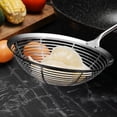 thumbnail image 4 of Extra Large Kitchen Strainer Skimmer Stainless Steel Colander Food Cooking Filter Pasta Tools Frying Ladle Noodles Sieve Tools (18cm), 4 of 7