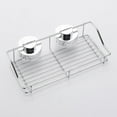 thumbnail image 2 of Strong Suction Shower Caddy Shower Rack Bathroom Basket Soap Shelf Storage Organiser Rustproof Bathroom for Hanging Razor Sponge Brush Stainless Steel Wall Rack for Toilet Bath and Kitche, 2 of 6
