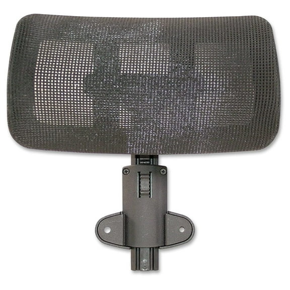 Mesh Office Headrest - Black Adjustable Headrest for Hi-Back Mesh Chairs - Ergonomic Neck Support - Easy Installation - 1 Count 12.6D x 11.8W x 6.3H in
