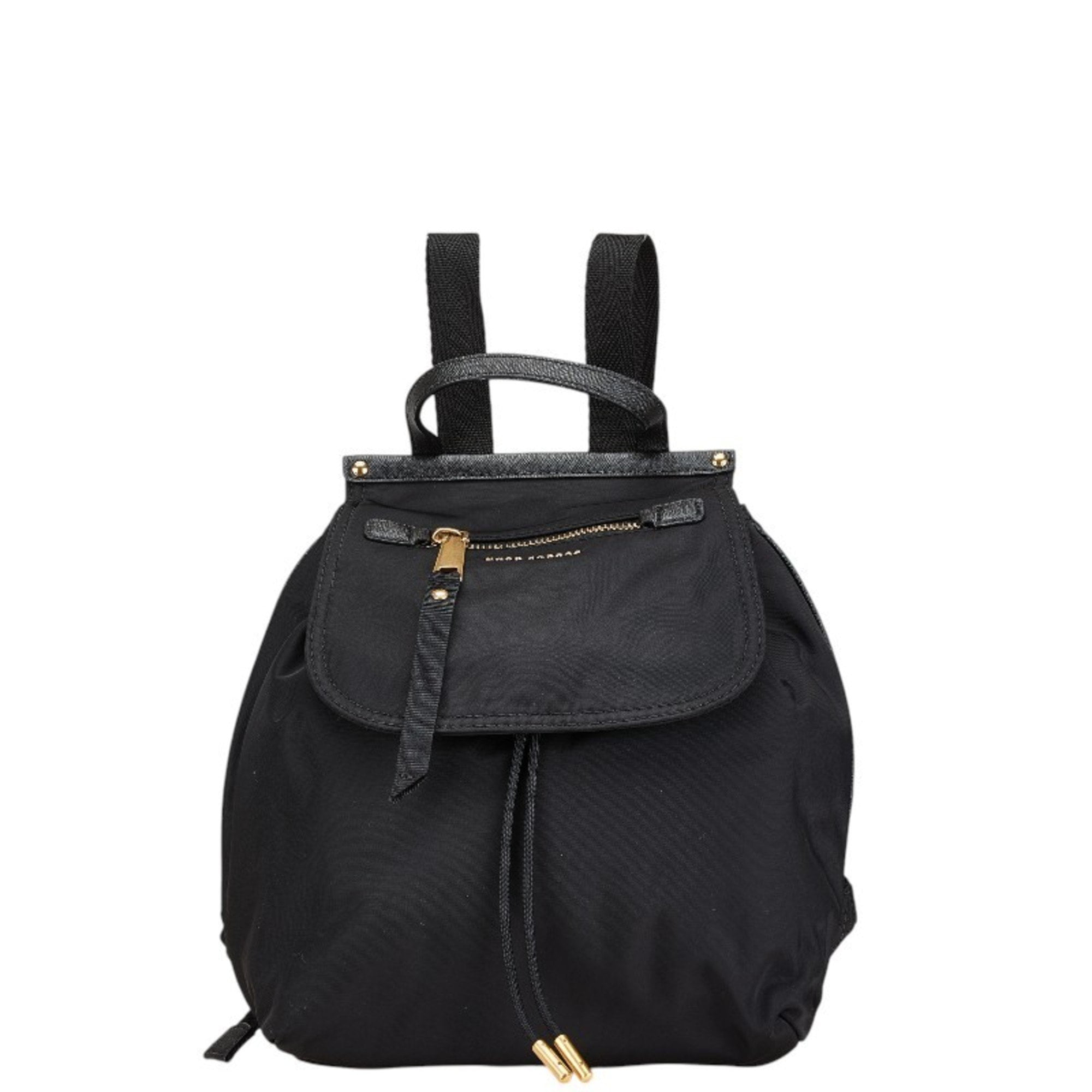 MARC JACOBS ブラックレザーバックパック リュック MARC JACOBS（マークジェイコブス）の「TREK PACK LEATHER