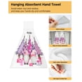 thumbnail image 4 of Accessories Bathroom Tools Kitchen Cloth Absorbent Hanging Dishcloths Wipe Soft Towel Hand Note Musical Keys Piano White Black, 4 of 7