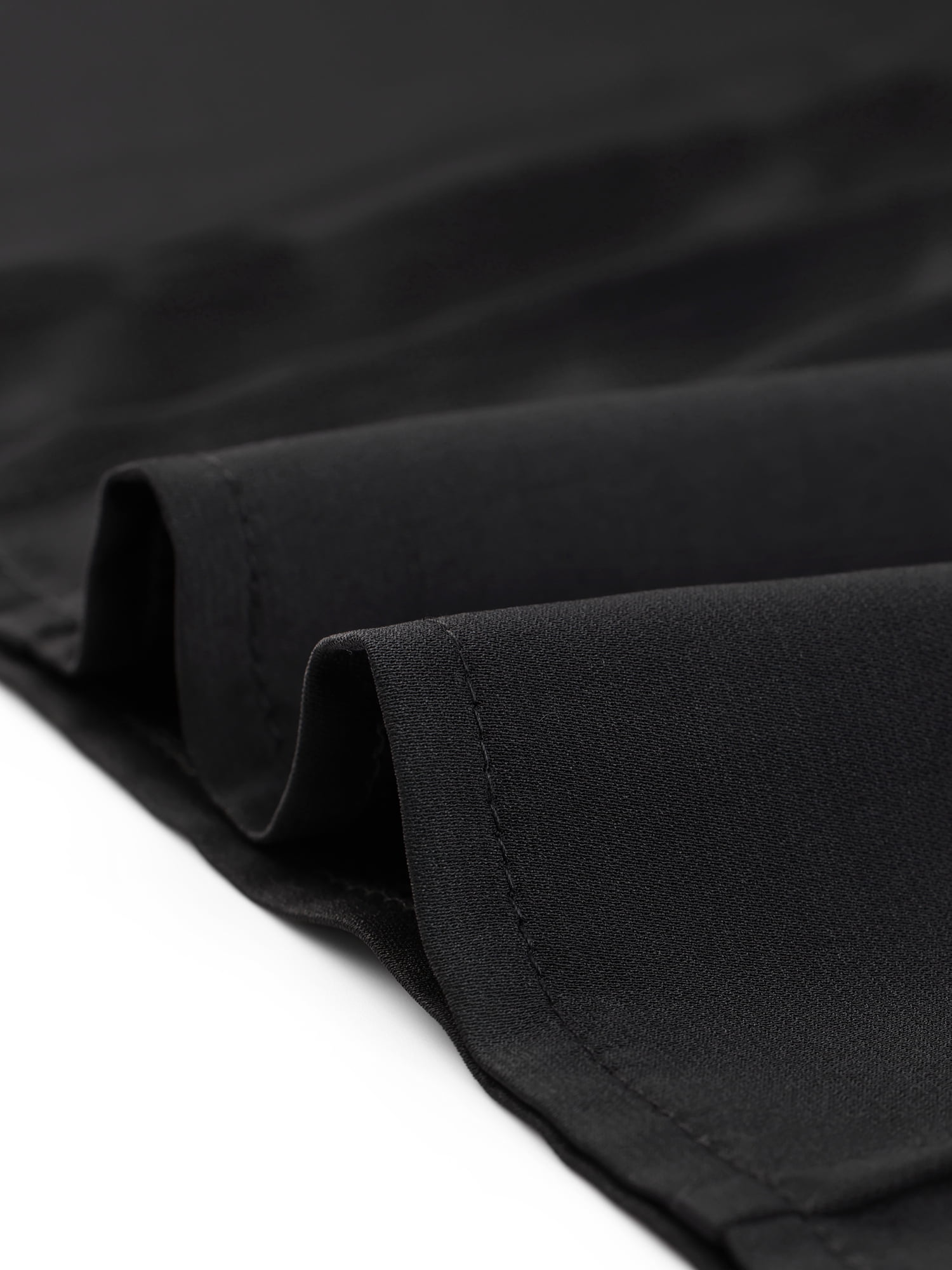 Unique Bargains Women Dressy Tops V Neck Button Down Shirts Work Short Sleeve T Shirt XS Black