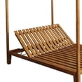 thumbnail image 4 of Benjara Yavi Outdoor Daybed Chaise- Adjustable Back- Brown Acacia Wood 79 Inch, 4 of 9