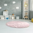 thumbnail image 4 of Tuvgenk Washable Area Rugs House Rug Round Pink 12×12in Floor Mats, 4 of 5