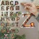 thumbnail image 1 of Adornos de árbol de Navidad de 26 letras - Decoraciones acrílicas personalizadas con gorros de Papá Noel, de una pieza, 1 of 7