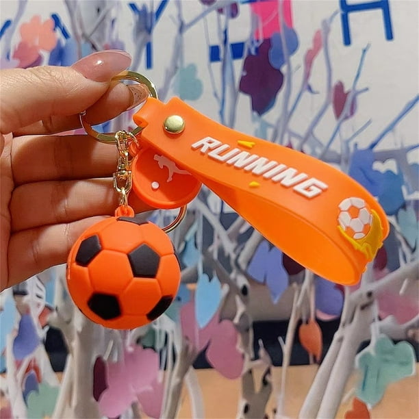 Llavero de fútbol de la Copa de Europa con pegamento, colgante de fútbol, llavero de joyería de fútbol