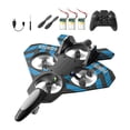 thumbnail image 3 of Avión de control remoto Hobby Glider Regalos para niños Quadcopter Helicóptero Giro de 360 degree Azul con 3 pilas, 3 of 7