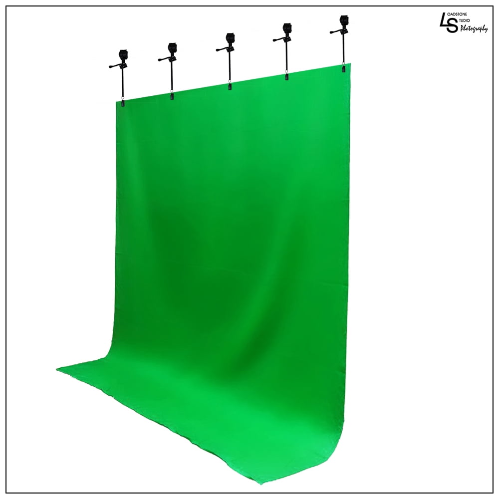 5'x 10' Foot Chromakey Green Screen Seamless Muslin Fabric Cloth