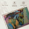 thumbnail image 6 of Elephant Stock Painterly Horse Wall Art - Horizontal Canvas Wall Art - Living Room Wall Decor - Animal Canvas - Pink And Orange Decor By Michael Creese - 24" x 16", 6 of 8