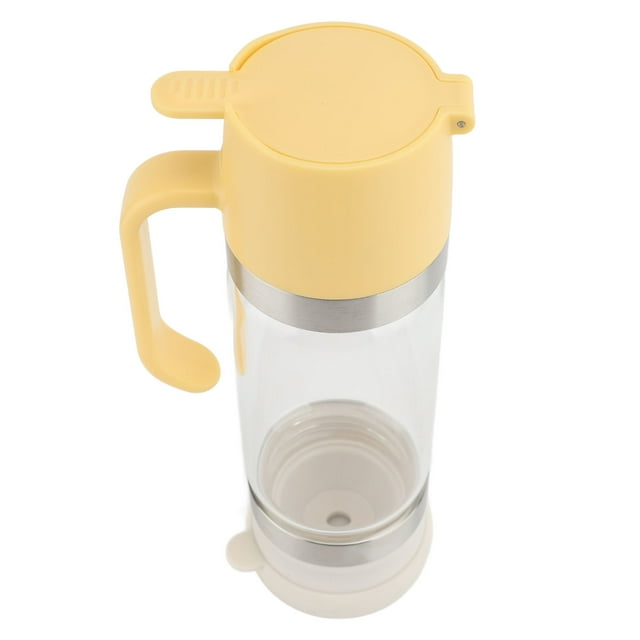 300ml Honey Dispenser,No Drip Versatile Glass Bottle with Silicone Valve Switch Coffee Syrup Dispenser Condiments Pouring Container for Kitchen Restaurant