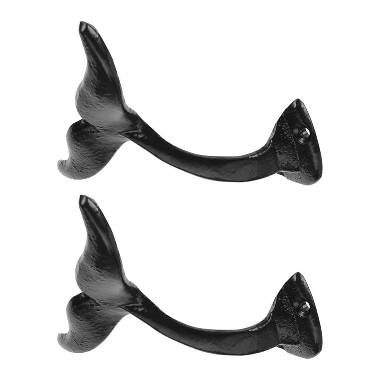 1 Set of Whale Tail Shape Hooks Wall Coat Hooks Wall Hanging Hooks Towel  Hanging Hooks