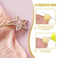 thumbnail image 3 of 12mm Sunflower Pearl Sew on Rhinestones, 200 Pcs Rhinestone Sequin Embellishments Crystal Glass Silver Base for Bedazzling, Beige, 3 of 7