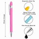 thumbnail image 3 of Stylo à bille en métal 2 en 1 avec stylet pour écran tactile, 50 pièces/lot, Logo personnalisé gratuit, cadeau publicitaire pour bureau et école, haute qualité, 3 of 4