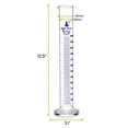 thumbnail image 3 of Graduated Cylinder, 250ml - Class B Tolerance ?2.00ml - Round Base - Blue Graduations - Borosilicate 3.3 Glass - Eisco Labs, 3 of 4