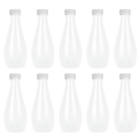 

HOMEMAXS 20pcs Beverage Bottle Clear Milk Bottle Sealing Water Container Milk Container
