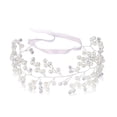 thumbnail image 1 of Diadema de novia para boda, accesorios para el cabello de novia con perlas de cristal plateado, accesorios para el cabello para mujeres y niñas, 1 of 8