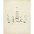 thumbnail image 2 of Harper, Ethan 15x18 White Modern Wood Framed Museum Art Print Titled - Mid Century Chandelier IV, 2 of 4