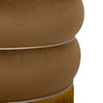 thumbnail image 5 of Lakka Chocolate Velvet Ottoman, 5 of 7