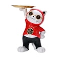 thumbnail image 3 of Figura de gato nórdico, organizador de almacenamiento de joyas, llavero de joyería, figurita de Animal con bandeja para decoración de Rojo BLESIY Almacenamiento de claves, 3 of 8