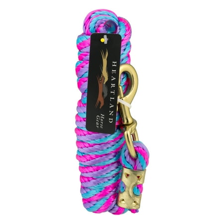 - Heartland Horse Gear Poly Rope Lead with Bolt Snap, 1.0 CT