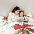 thumbnail image 5 of Castle Fairy Teens Green Leaves 3-Piece Full Size Comforter Sets,Festival Xmas Bedding Comforter Set,Happy New Year Lightweight Bedding Sets,Ultra Soft Home Decor, 5 of 8
