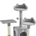 thumbnail image 6 of Yaheetech 72'' Height Multi Level Cat Tree with 2 Cozy Condos & Scratching Post,Light Gray, 6 of 10