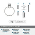 thumbnail image 5 of Amerock Highland Ridge Chrome Closed Towel Ring, 5 of 8