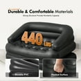 thumbnail image 4 of Honeydrill 78" x 54" x 24" Inflatable Sofa, 5-in-1 Air Couch, Black, 4 of 8