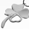 thumbnail image 2 of GOOHOCHY Cute Car Ornament Four Leaf Clover Hanging Charm Alloy Silver 1Pack, 2 of 8