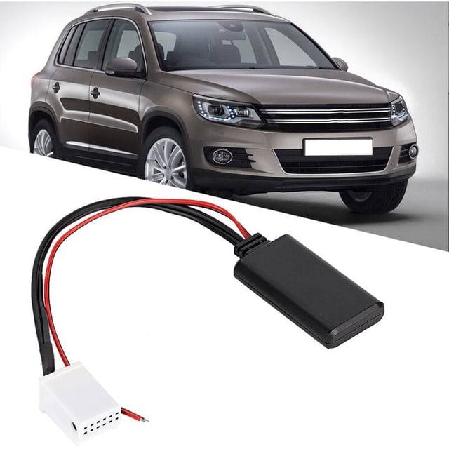 12V 12 Pin Bluetooth AUX Adapter for Car Vehicle Suitable for MCD RNS 510 RCD 200 210 300 310 500 510