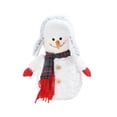 thumbnail image 4 of Elements 10-inch Polyester Gray Snowman Door Stopper, 4 of 7