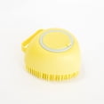thumbnail image 1 of Cepillo de Baño Generic Amarillo de Silicona Suave con Dispensador de Champú para Mascotas de Pelo C, 1 of 5