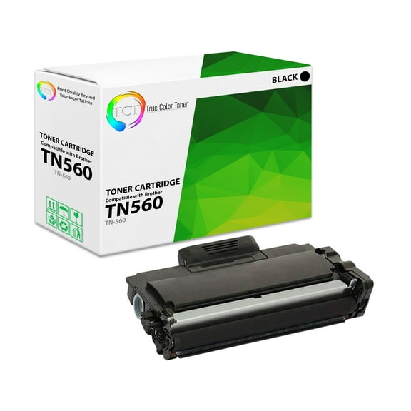 TCT TN560 Toner Cartridge - Premium Compatible Replacement for TN-560 TN560 Black High Yield