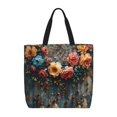 thumbnail image 1 of Easygdp Floral Dreamcatcher Elegance Bolsa Tote para Mujer, Bolso de Hombro para Trabajo, Playa, Viajes, Compras y Supermercado, 1 of 7