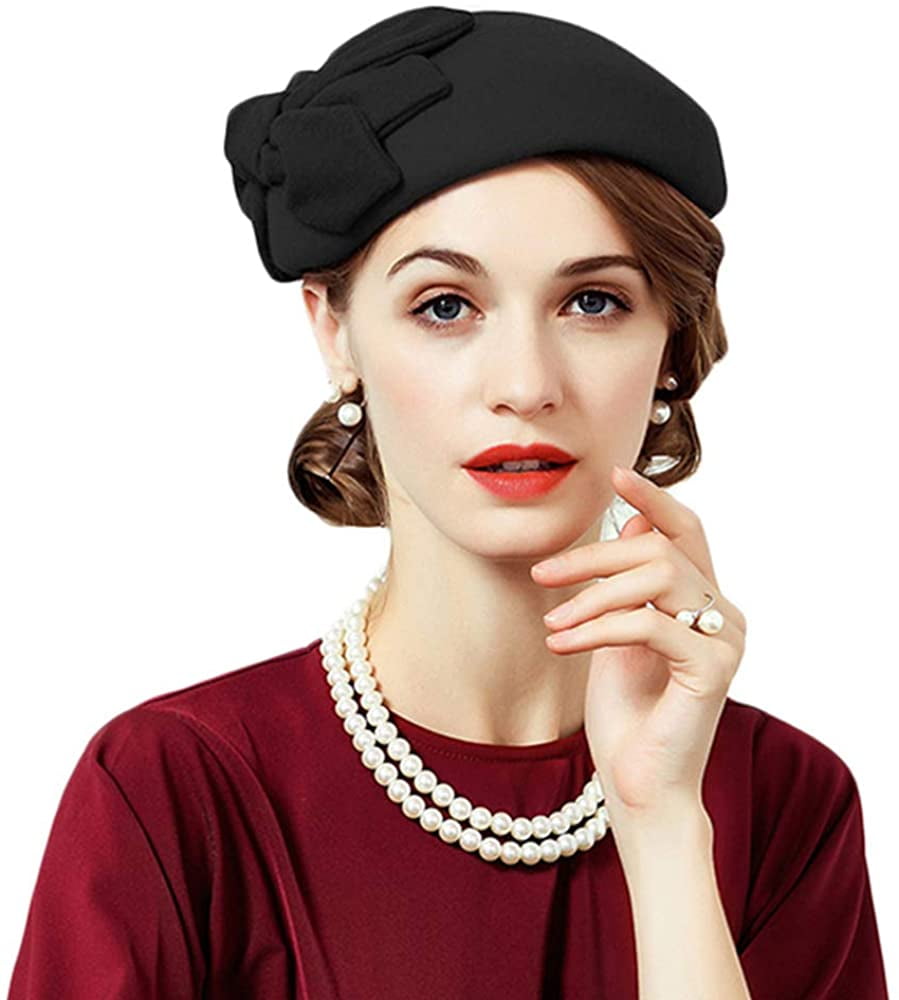 Women's Pillbox Calot Hat Formal 