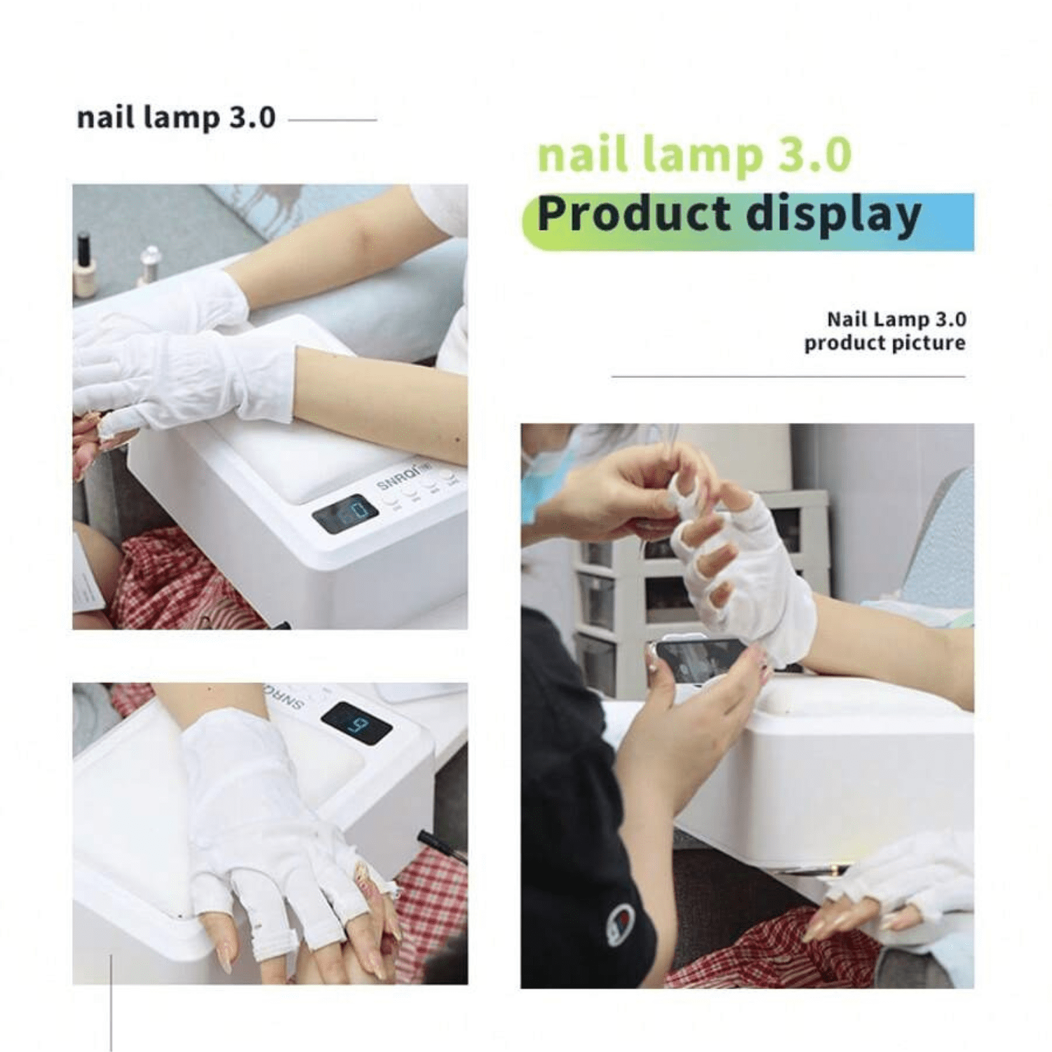72W Professional Nail Lamp with 60 LED Beads - Dual-Spectrum UV/LED Fast Curing for Gel Polish - Infrared Sensor Hands-Free Operation - 4 Timer Settings for Salon Home Use