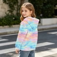 thumbnail image 6 of BRGZLK Hoodies for Girls Toddler Stylish Cute Ombre Print Long Sleeve Warm Comfy Pullover Sweatshirt with Pockets Autumn Winter Casual Clothes Multicolor H 7-8 Years, 6 of 8