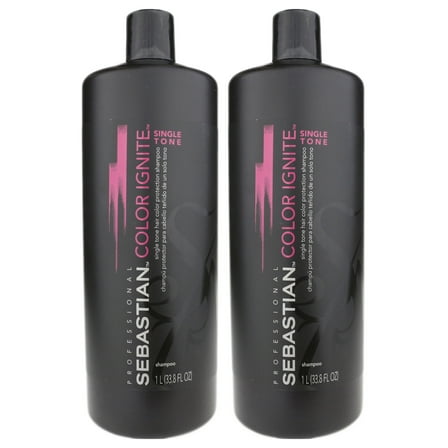 Sebastian Color Ignite Single Tone Shampoo 33.8oz/1 Liter New (Pack Of 2)