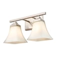 thumbnail image 3 of Millennium Lighting  Metal 2 Light Vanity Fixture with Etched White Glass Shades Matte Black Black Matte, 3 of 4