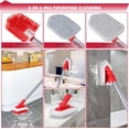Shower Cleaning Brush with Locking Head, 3 in 1 Tub Tile Scrubber Brush ...